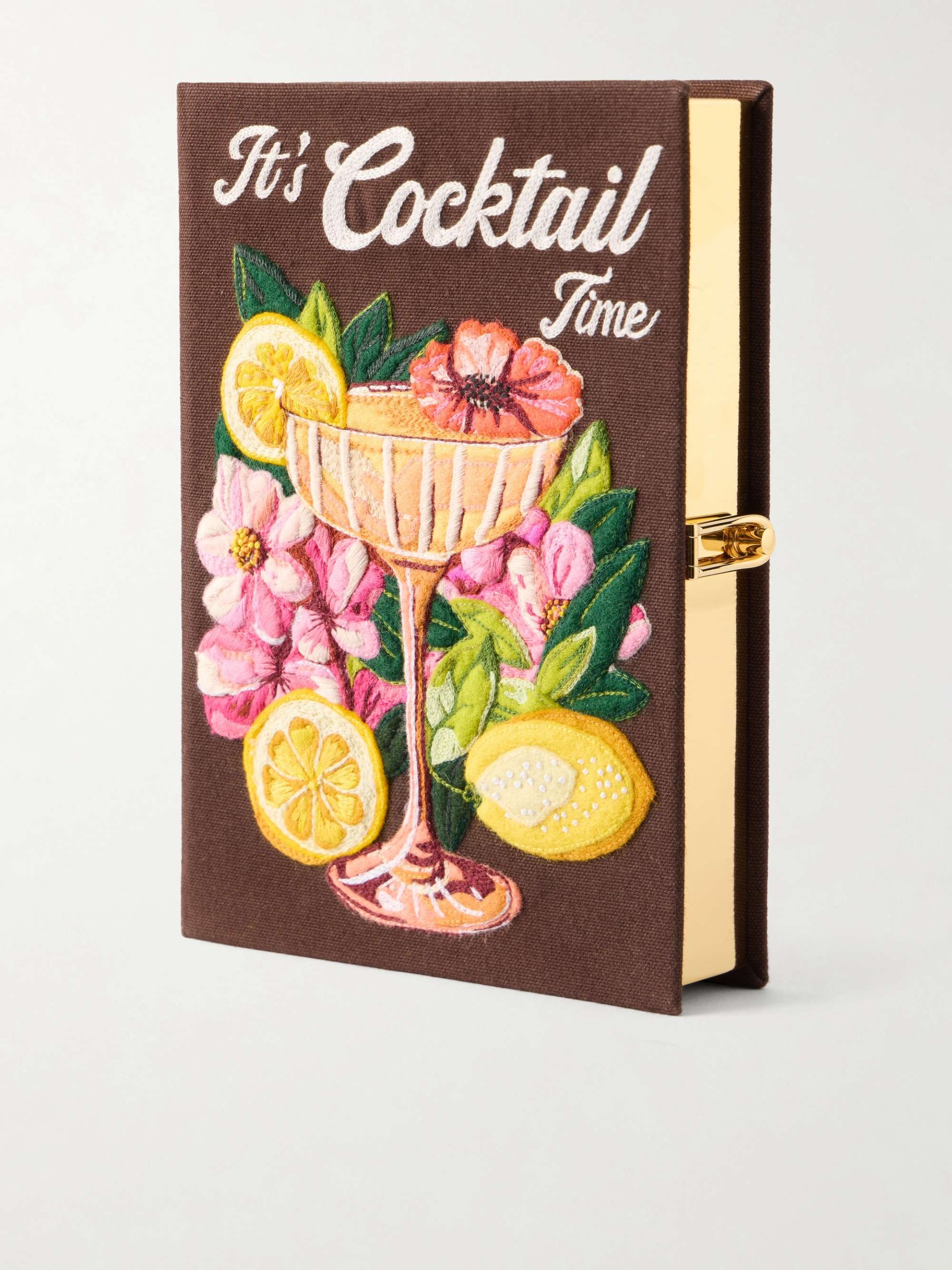 It's Cocktail Time 貼花刺繡手拿包