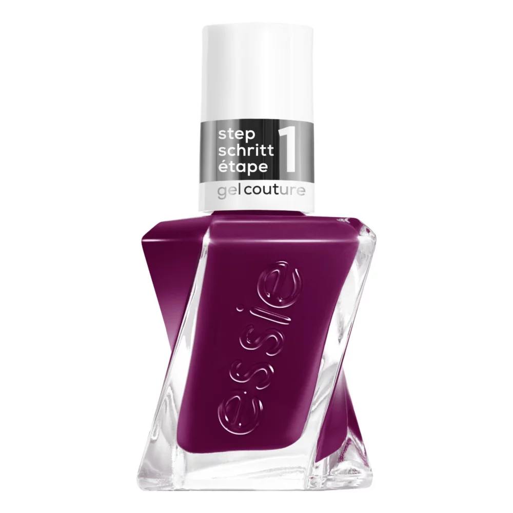 Essie 長效指甲油凝膠，紫色清漆，佩斯利花紋，無紫外線，可持續 15 天*