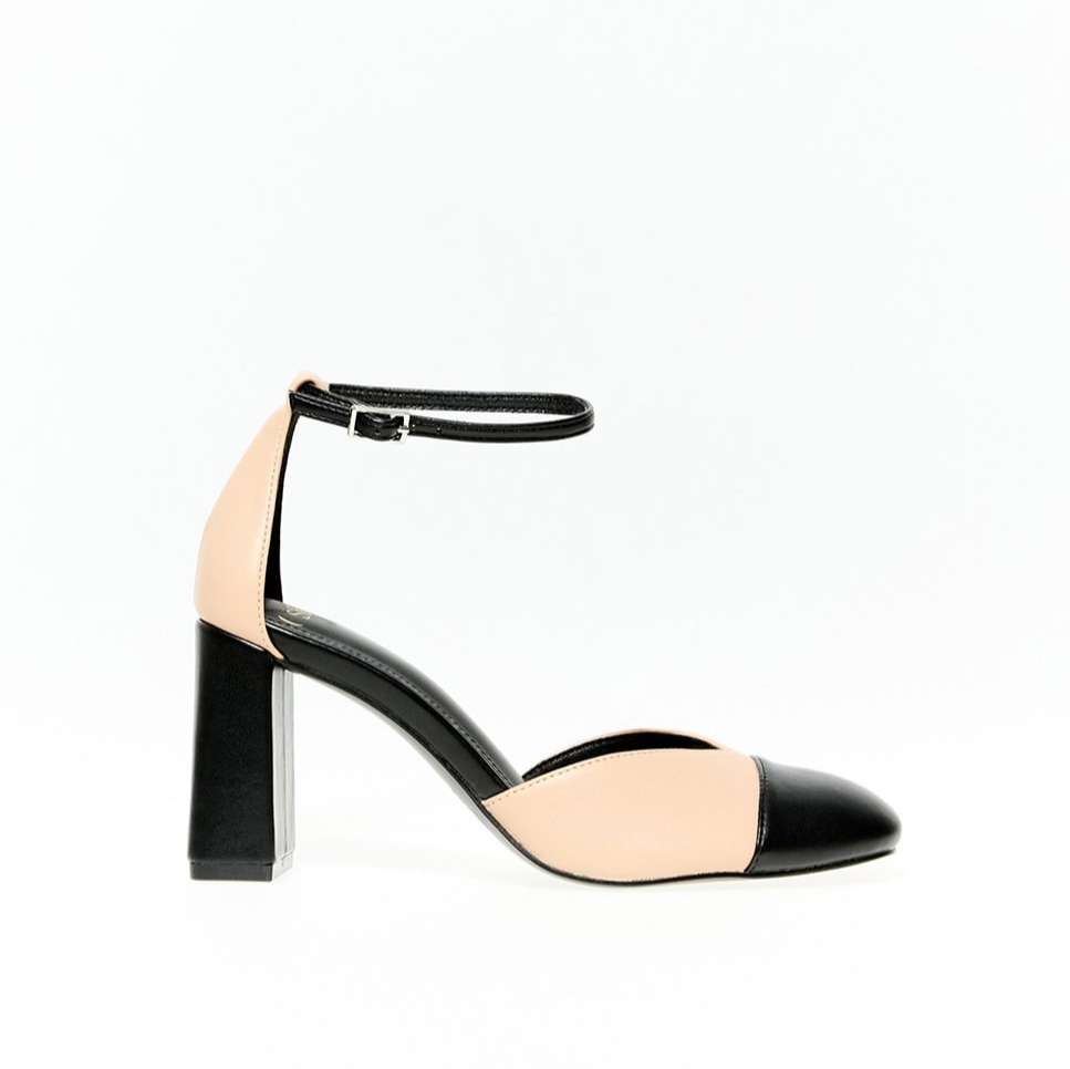 Zapato de tacón pulsera bicolor - Sfera - 250 Nude
