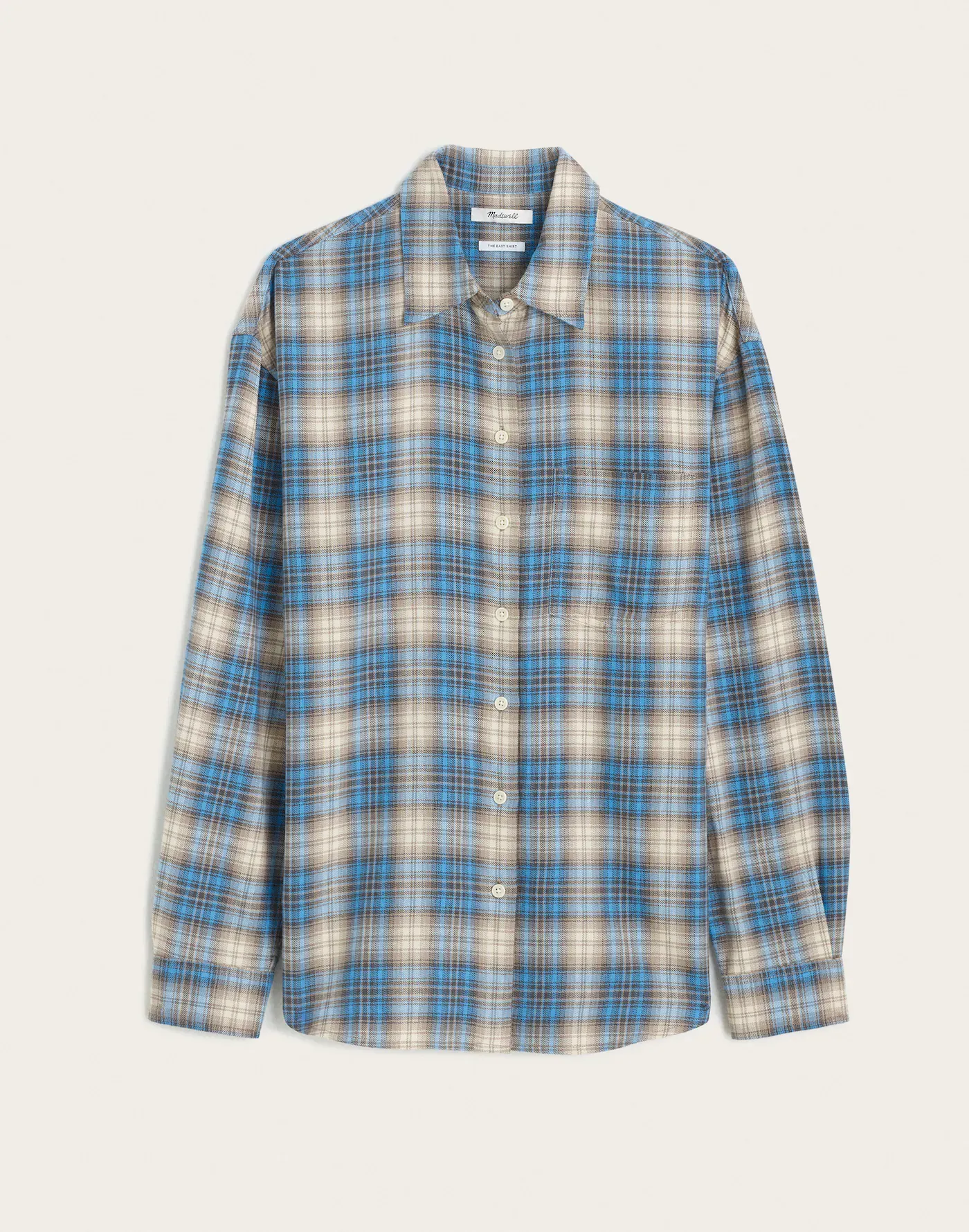 Madewell，簡約的輕量法蘭絨襯衫