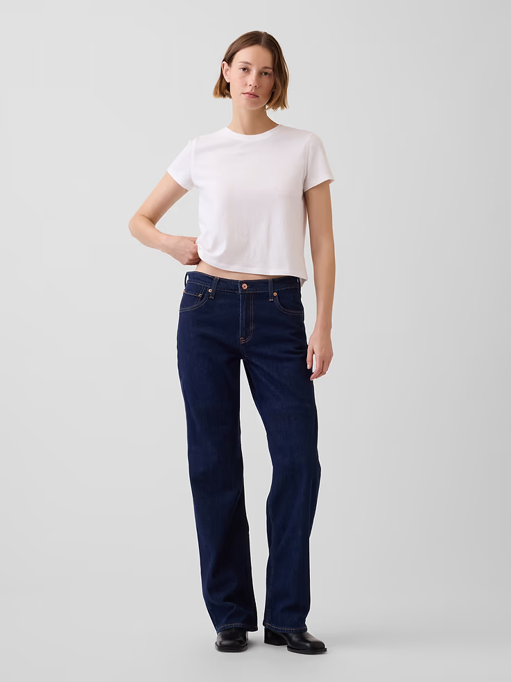 Gap 低腰 90 年代寬鬆牛仔褲