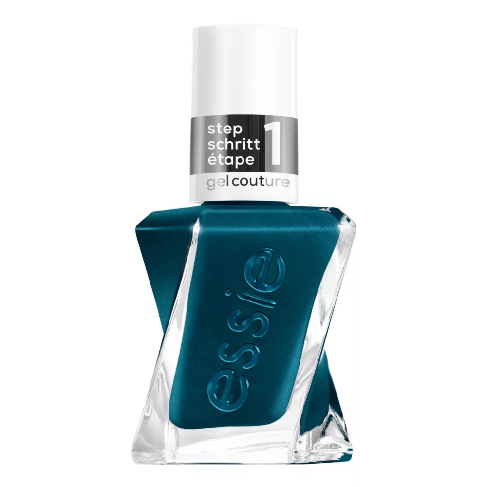 Essie 長效指甲油凝膠，綠色青色，僅限珠寶和提花，無紫外線，可持續 15 天