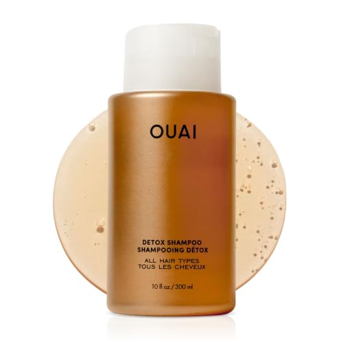Ouai 排毒洗髮精 - 針對積垢、污垢、油脂、產品和硬水的淨化洗髮精 - 蘋果醋和蘋果醋角蛋白清潔、清新頭髮 - 無硫酸鹽護髮 - 300ml
